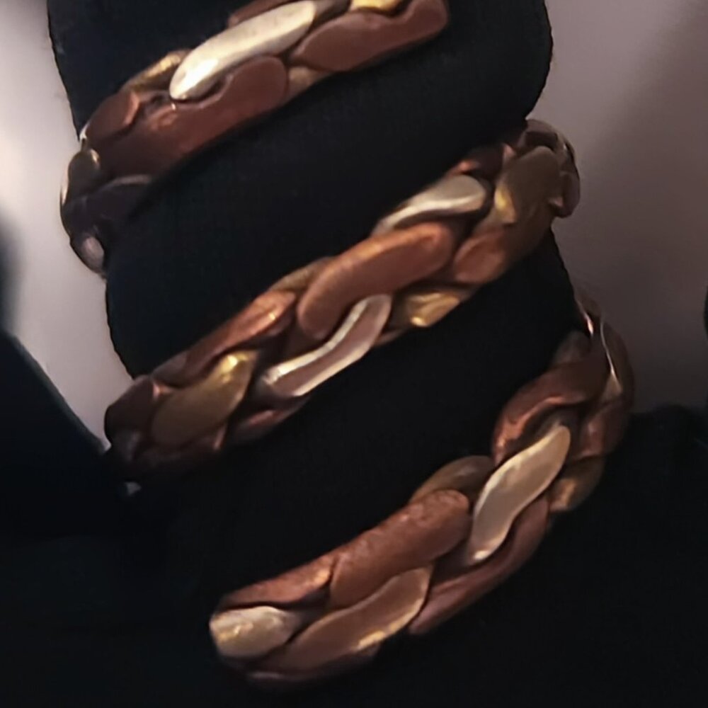 Tibetan Twisted Tri-Metal Healing Ring